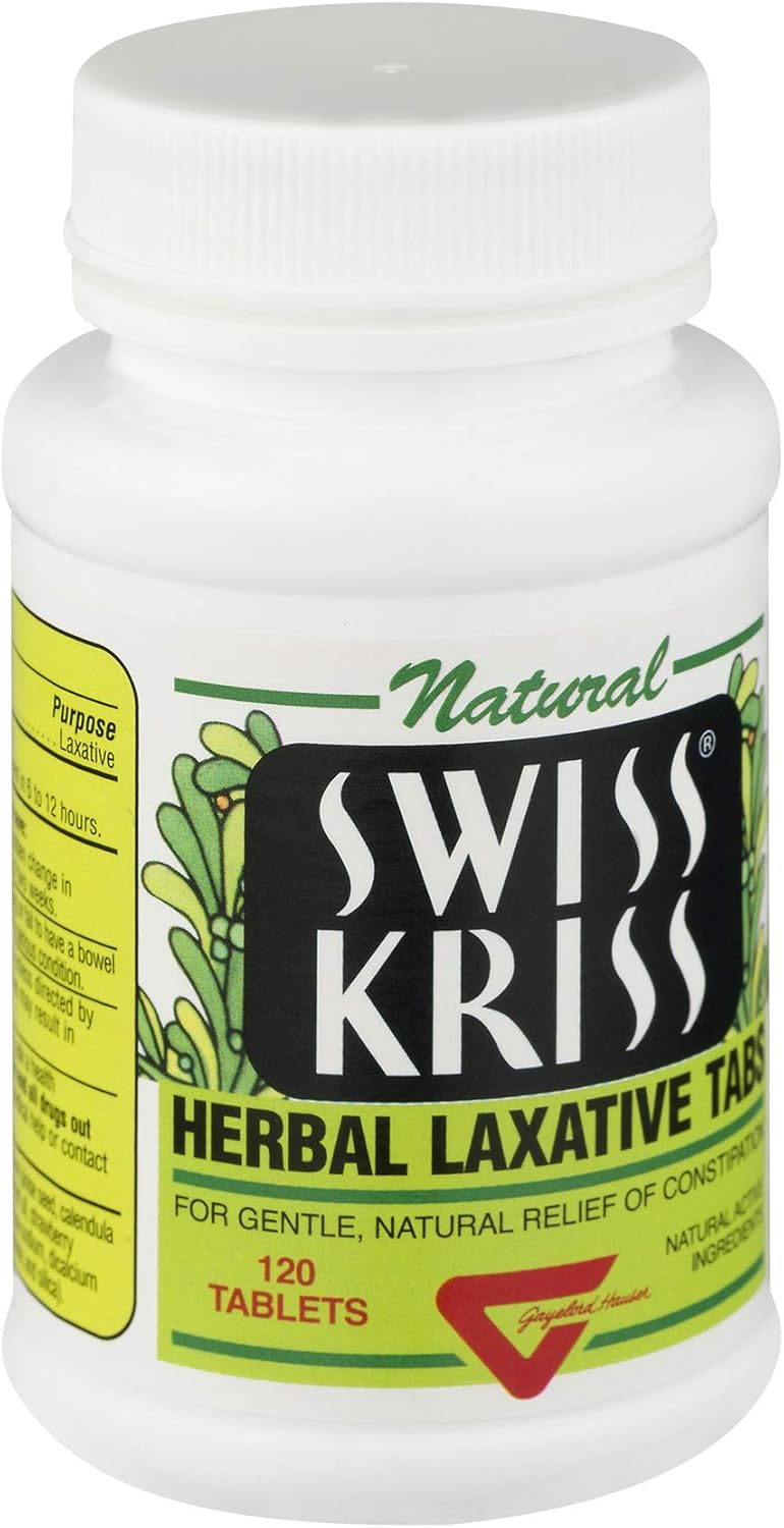 Swiss Kriss Herbal Laxative Tablets 120 ea (Packs of 3