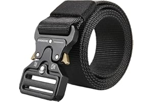 KingMoore Men's Tactical Belt Heavy Duty Webbing Belt Adjustable Military Style Nylon Belts
