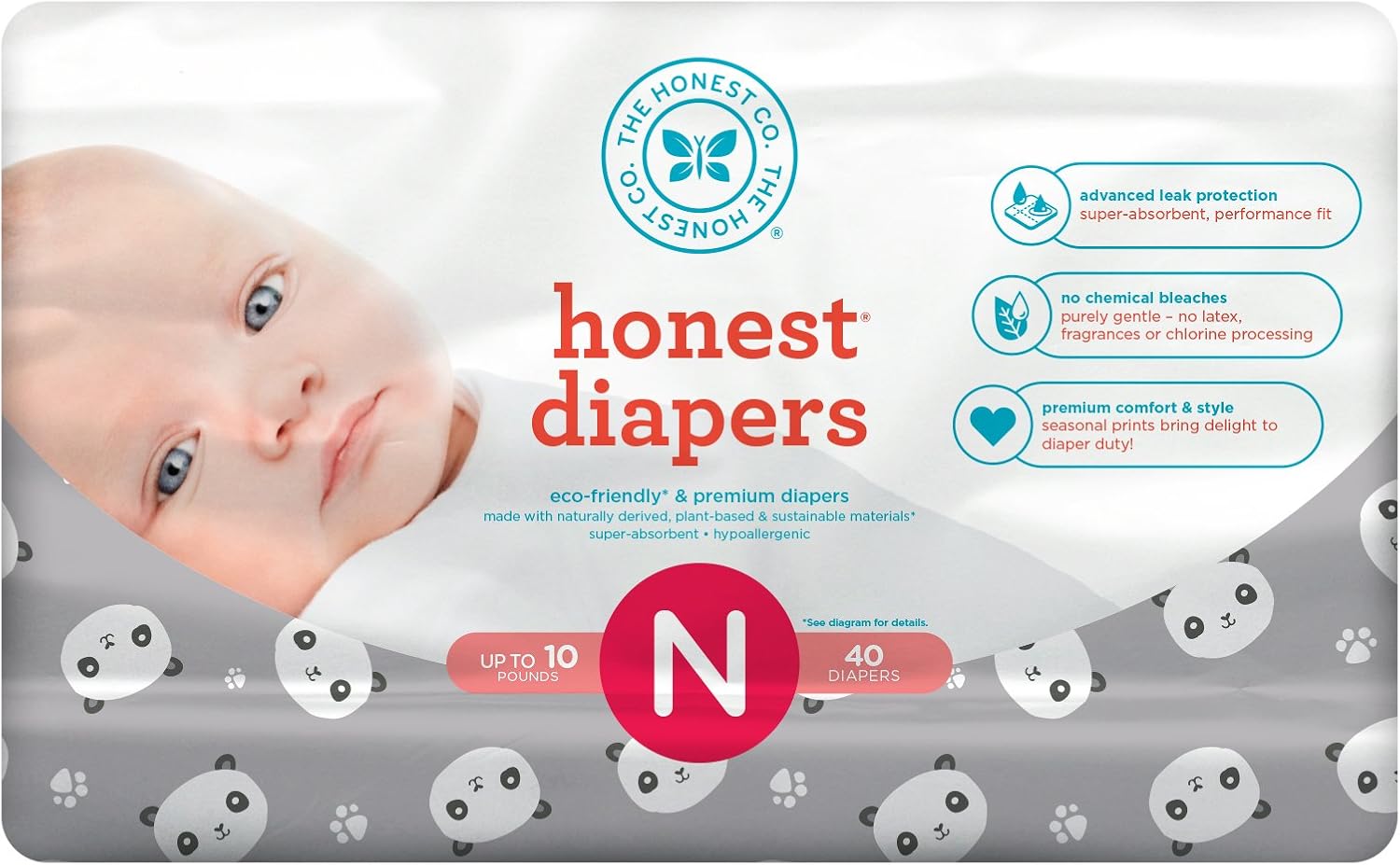 honest company panda diapers