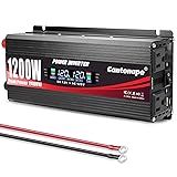 Cantonape 1200W/2400W(Peak) Car Power Inverter DC