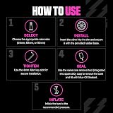 Muc-Off Tubeless Valves V2 7075 Aluminium Presta 44mm Red with Core Tool view 5