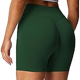Aoxjox Seamless Biker Shorts for Women Impact Hidden Scrunch Low Waisted Athletic Yoga Short 3.5"/4.5"/5"/6"