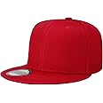 Classic Snapback Hat Cap Hip Hop Style Flat Bill Blank Solid Color Adjustable Size