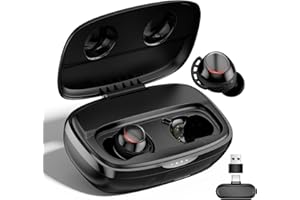 IAMJOY Gaming Earbuds, 20ms Ultra-Low Latency Wireless Earbuds, 90H Playtime, 2.4GHz Dongle & Bluetooth, Noise-Canceling Mic, Compatible with Meta Quest 3/2, PS5/4, Switch, Steam Deck, PC