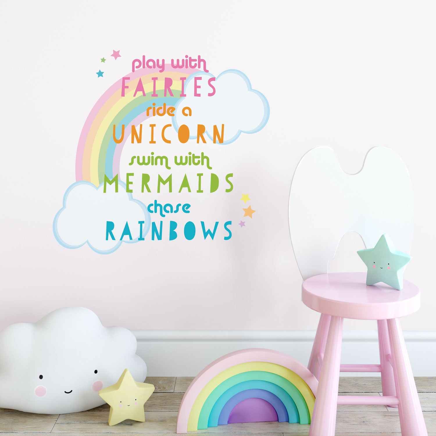 Unicorns quote wall sticker (Regular size)