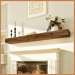 Avana Rustic Fireplace Mantel Shelf 60 Inches