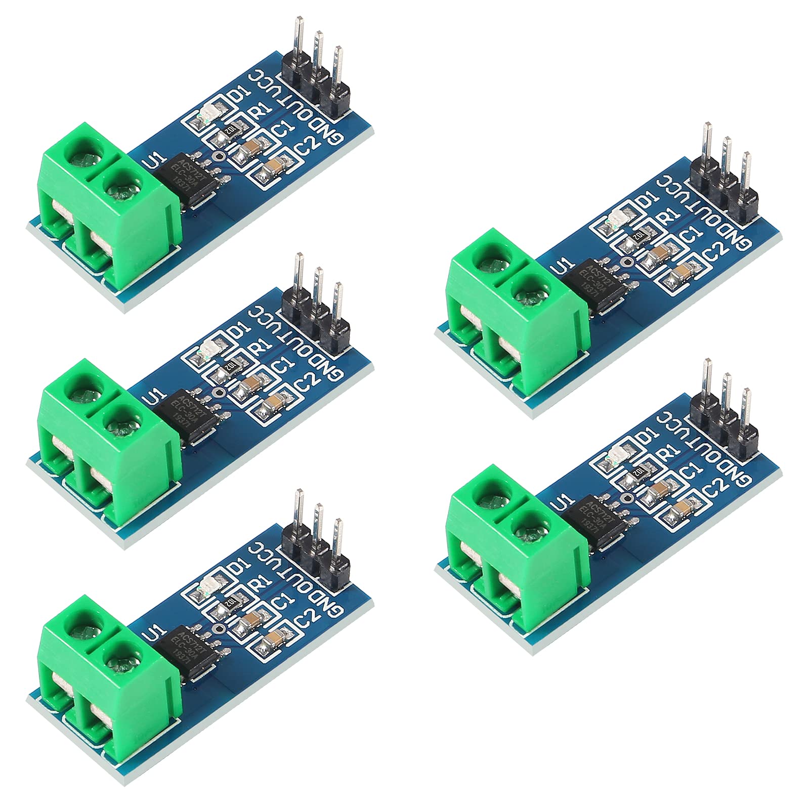UMLIFE 5pcs ACS712 30A Range Current Sensor Module