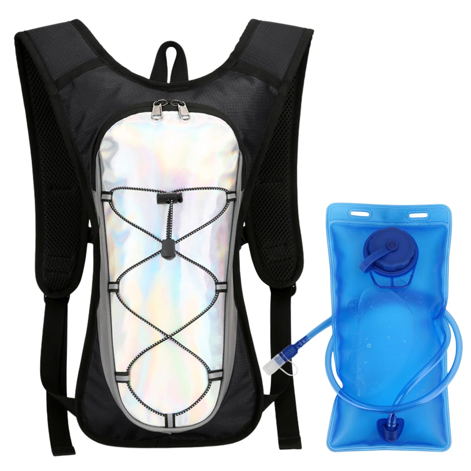 Hydration Backpack, Day Pack with Water Bladder, Water Backpack for Running, Breathable Backpack Running, Cycling Water Bag, Large Capacity, for Hiking, Camping, Rock Climbing