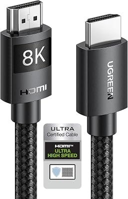 Cable HDMI 2.1 Certificado 10K 8K 60Hz 4K 120Hz 48Gbps (2M)