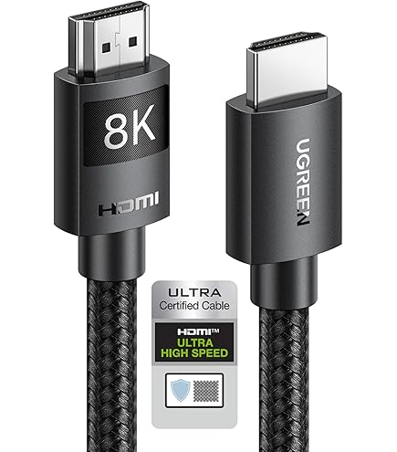 Câble HDMI 2.2 96Gbps 2m - Support 16K 60Hz, 8K 240Hz, 4K 480Hz | Compatible PS5, Moniteur, TV, Blu-ray