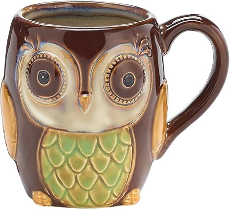 Porcelain Chocolate Owl 12 Oz Coffee 