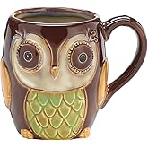 Porcelain Chocolate Owl 12 Oz Coffee Mug/cup for Our Owl Lovers
