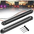 PSEQT Car Roof Marker Lights 10 LED Smoked Purple-color Top