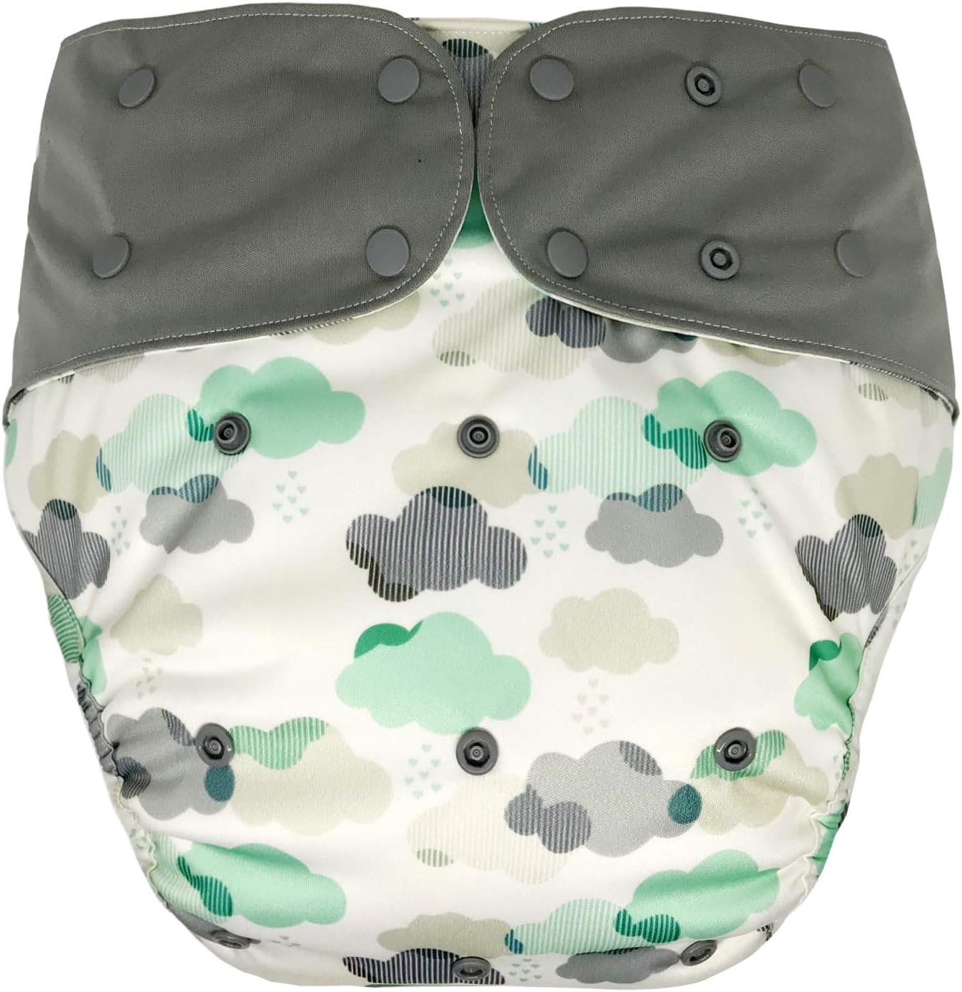 Cloth Diaper Cover - Reusable Special Needs Incontinence Briefs for Big Kids, Teens and Adults (Cloud, Extended)