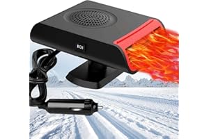 LEAFLAI 12 Volt Car Heater, 150W Portable Heater for Car Defroster, Car Heater that Plugs into Cigarette Lighter