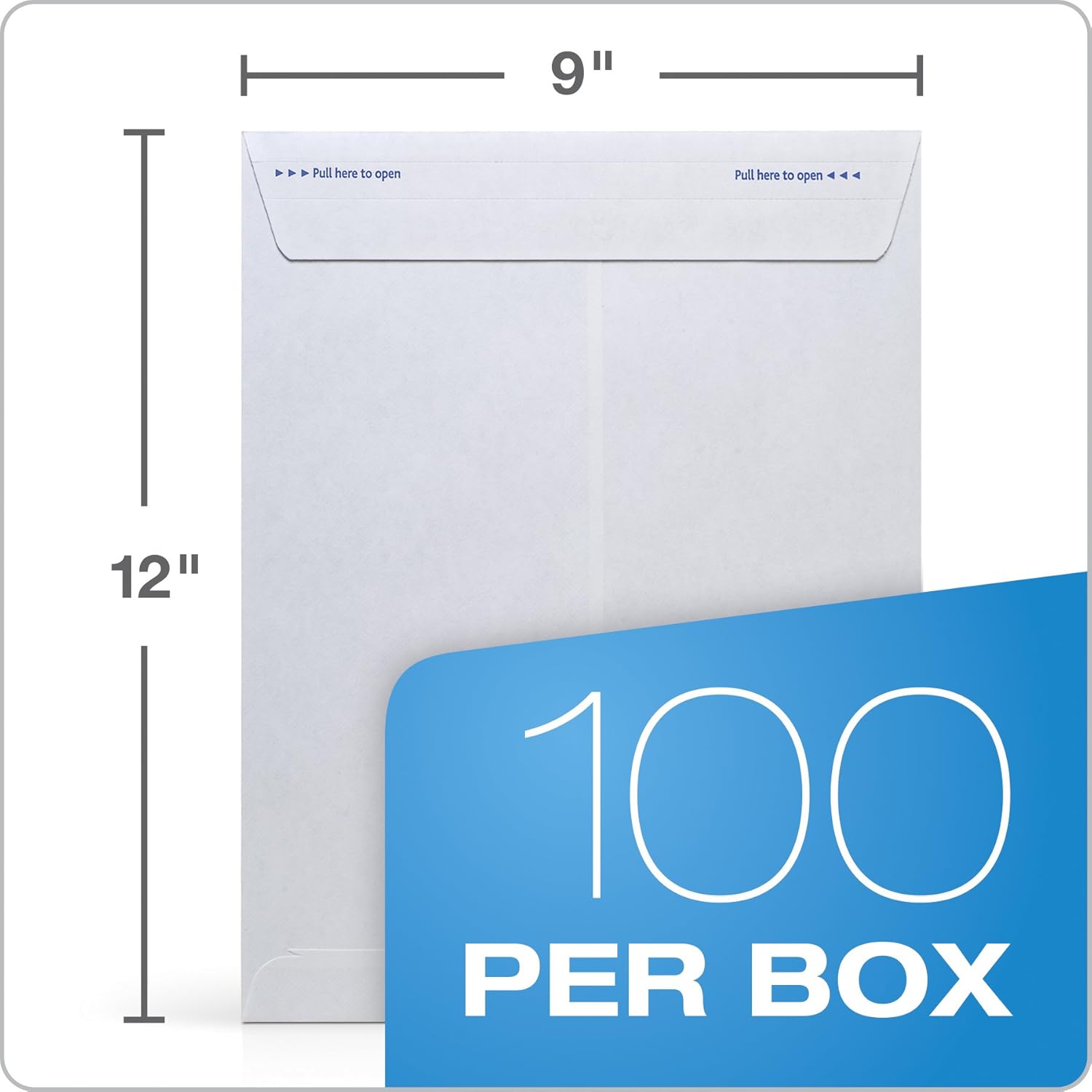 Ampad Fastrip Security Catalog Envelope, 9 Inch x 12 Inch, Peel & Seal Adhesive, Security Tint, Tear-Away Quick-Open Strip, White, 100 Per Box (73127) : Office Products
