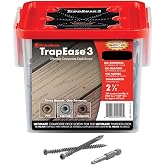 FASTENMASTER Fmtr3-212 2-1/2" Trapease 3 Composite Deck Screw Trex-Tiki Torch - 100 sq.ft