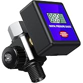 1/4" NPT Digital Air Pressure Regulator, Adjustable 0-200 PSI Air Compressor Regulator with Pressure Gauge for Pneumatic Tool