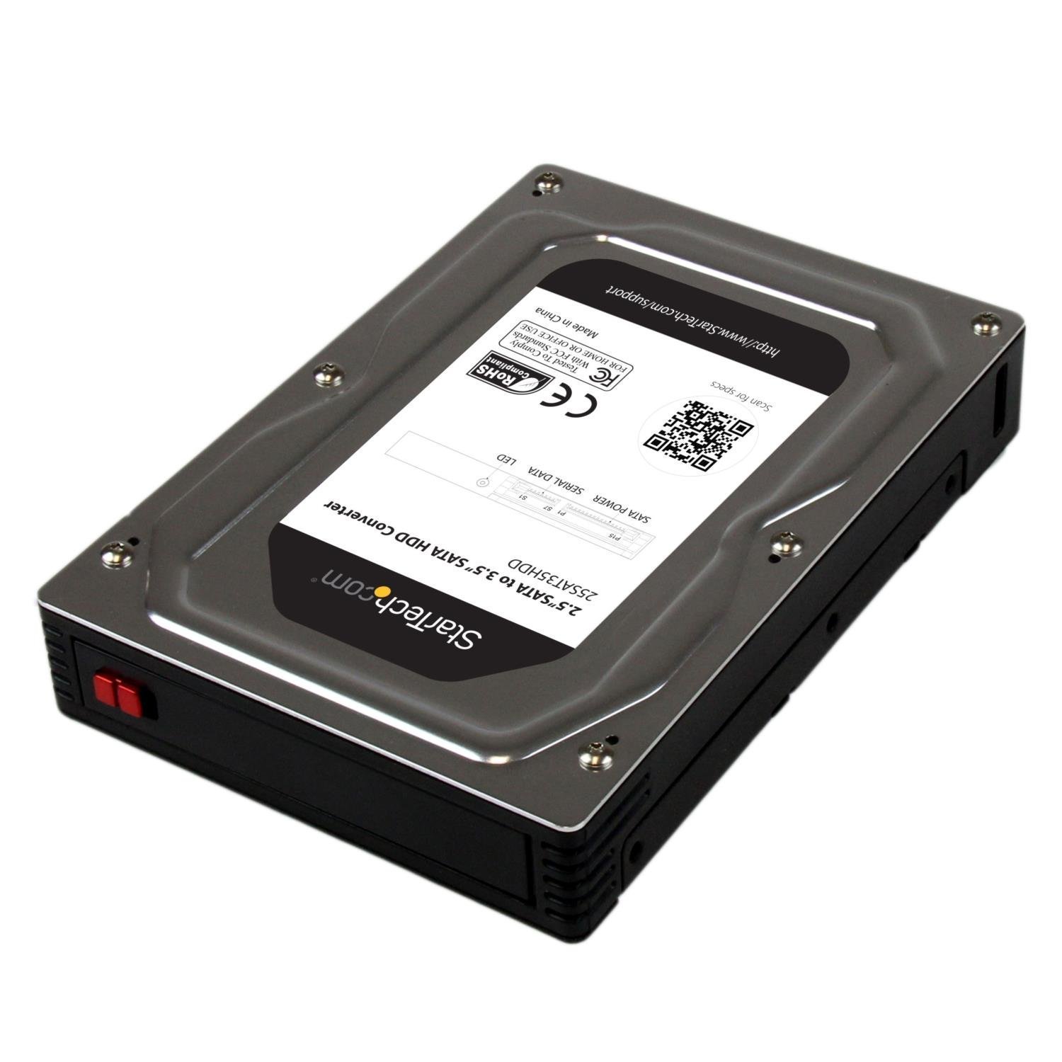 StarTech.com 2.5" to 3.5" SATA HDD/SSD Adapter Enclosure - External Hard Drive Converter with HDD/SSD Height up to 12.5mm (25SAT35HDD) — image 1