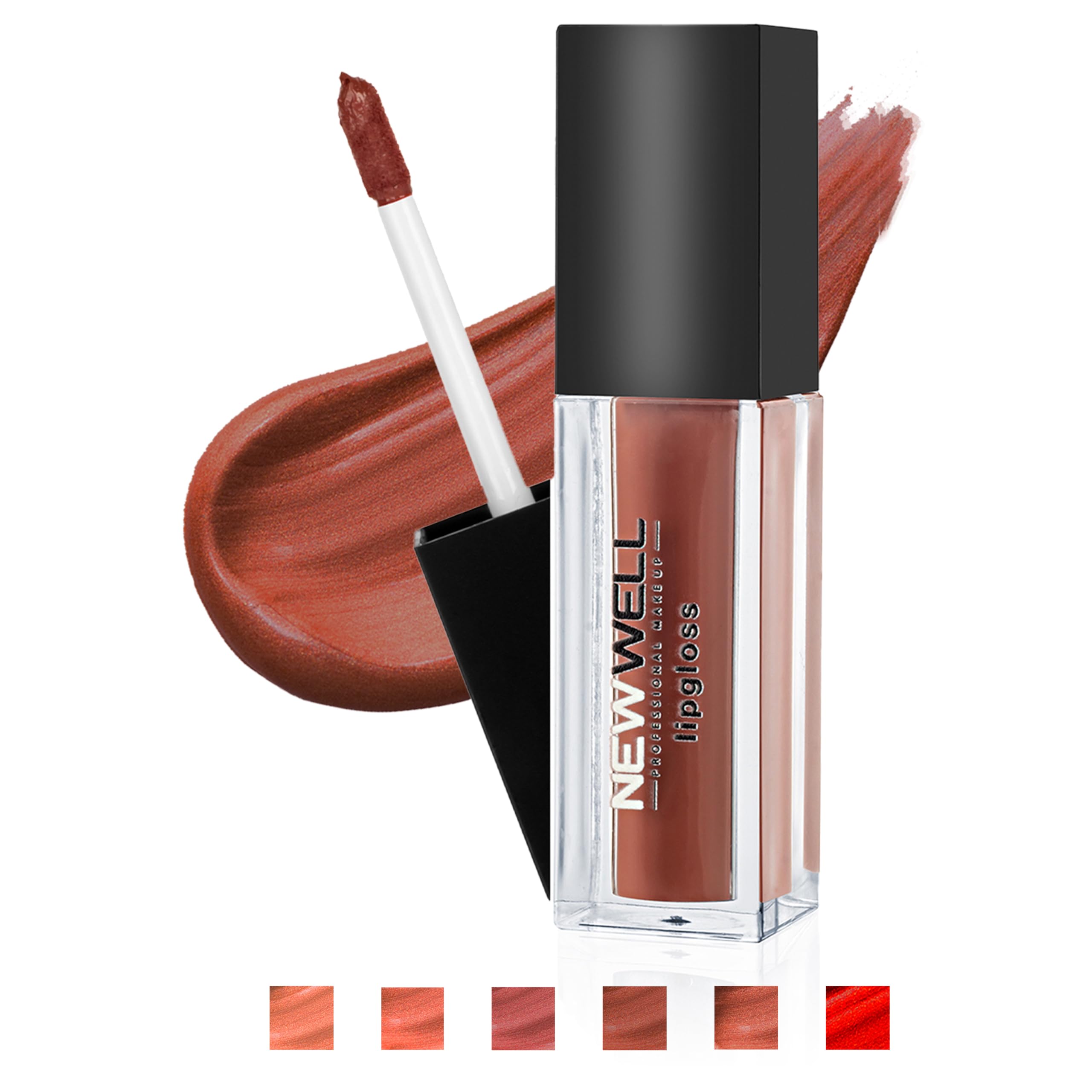 NEW WELL Matte Lip Gloss Liquid Lipstick 24 Hours Hold, Waterproof, Intense Colours, Vegan Liquid Lip Gloss (02)