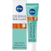 NIVEA Derma Skin Clear Night Exfoliator Facial Treatment with Glycolic Acid, Salicylic Acid and Niacinamide, Leave-On Face Care Formula for Evening Skincare, Dermatologically Tested, 1.35 fl oz