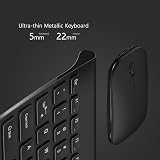 Seenda WGJP-031 Small Wireless Keyboard and Mouse, Ultra Compact USB Combo Black view 2