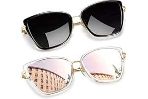 Joopin Oversized Cateye Sunglasses for Women Fashion Cat Eye Sun Glasses UV Protection Ladies Shades Sunnies