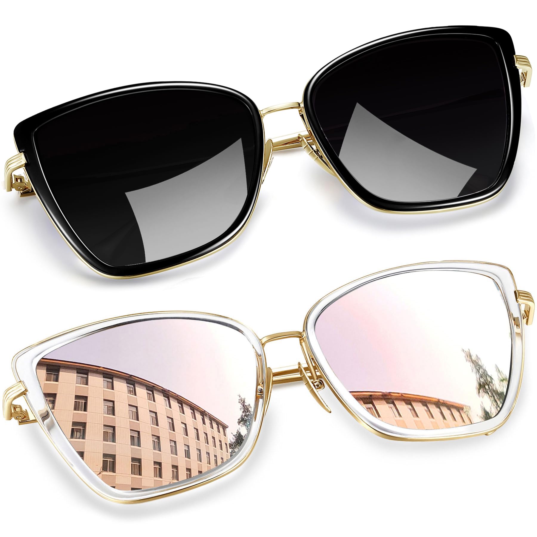 Oversized Cat eye Sunglasses Fashion UV Protection Trendy  display picture 1