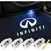 No Fade Car Door Lights Logo Compatible with Infiniti, LED Welcome Lights Accessories for Q50 Q60 Q70 G25 G37 QX50/56/60/70/80 M25/35/37/45/56 FX35/37/45/50 EX25/35/37