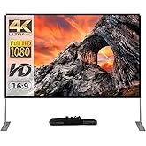 SKERELL Outdoor Projector Screen with Stand 100 Inch: Portable Projection Screen for Outside Theater Home Backyard Movies