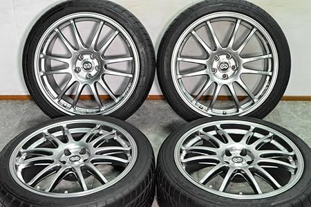 Amazon 中古 タイヤホイールセット 225 40r18 18インチ エンケイ 中古ホイール Ts110 1480h4 Hp4 車 バイク 車 バイク