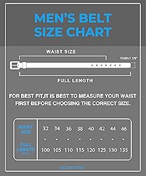 CHAOREN Mens Dress Belt 2 Pack - Genuine Leather