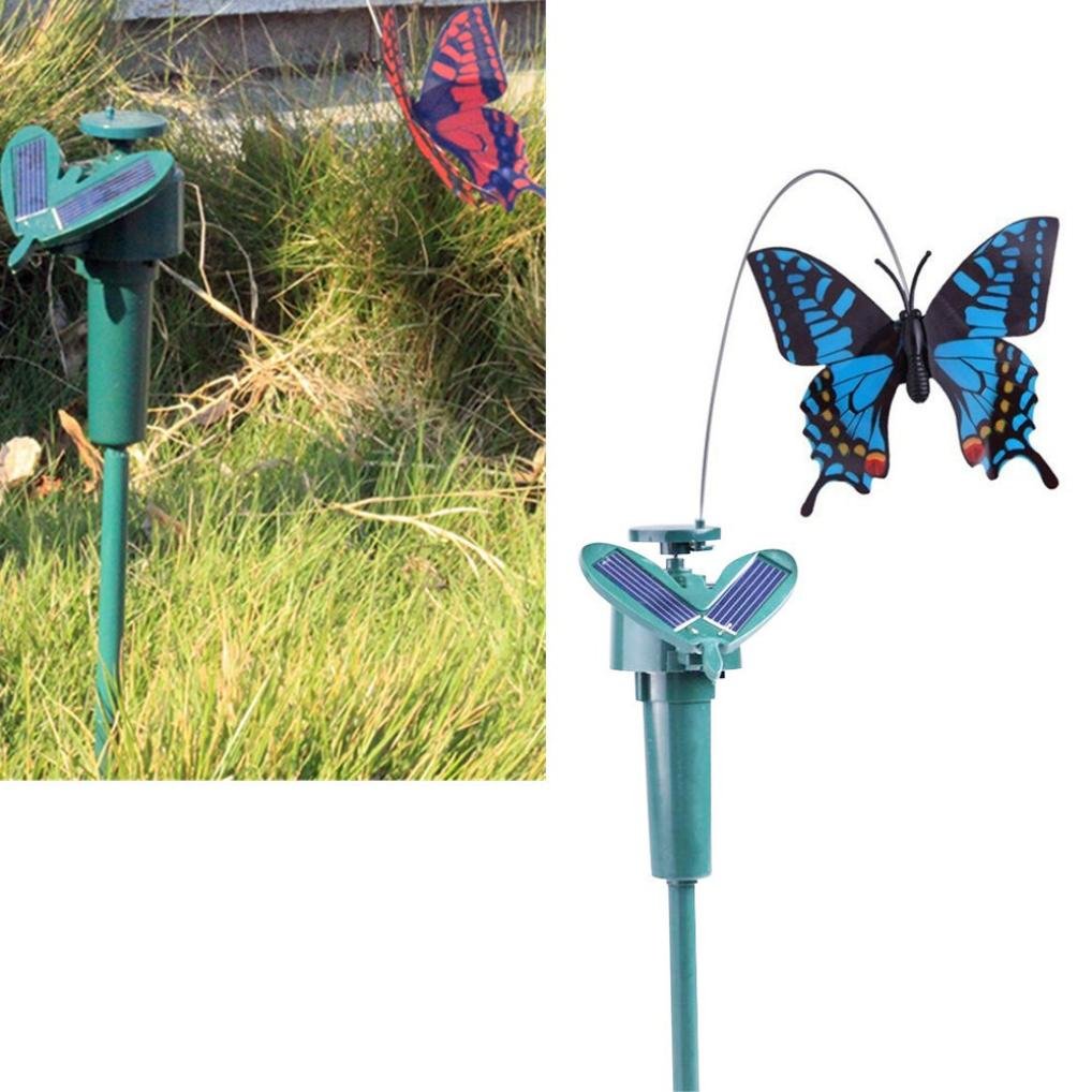 Solar Fluttering Butterflies,Dual (Solar/Battery) Power Fluttering