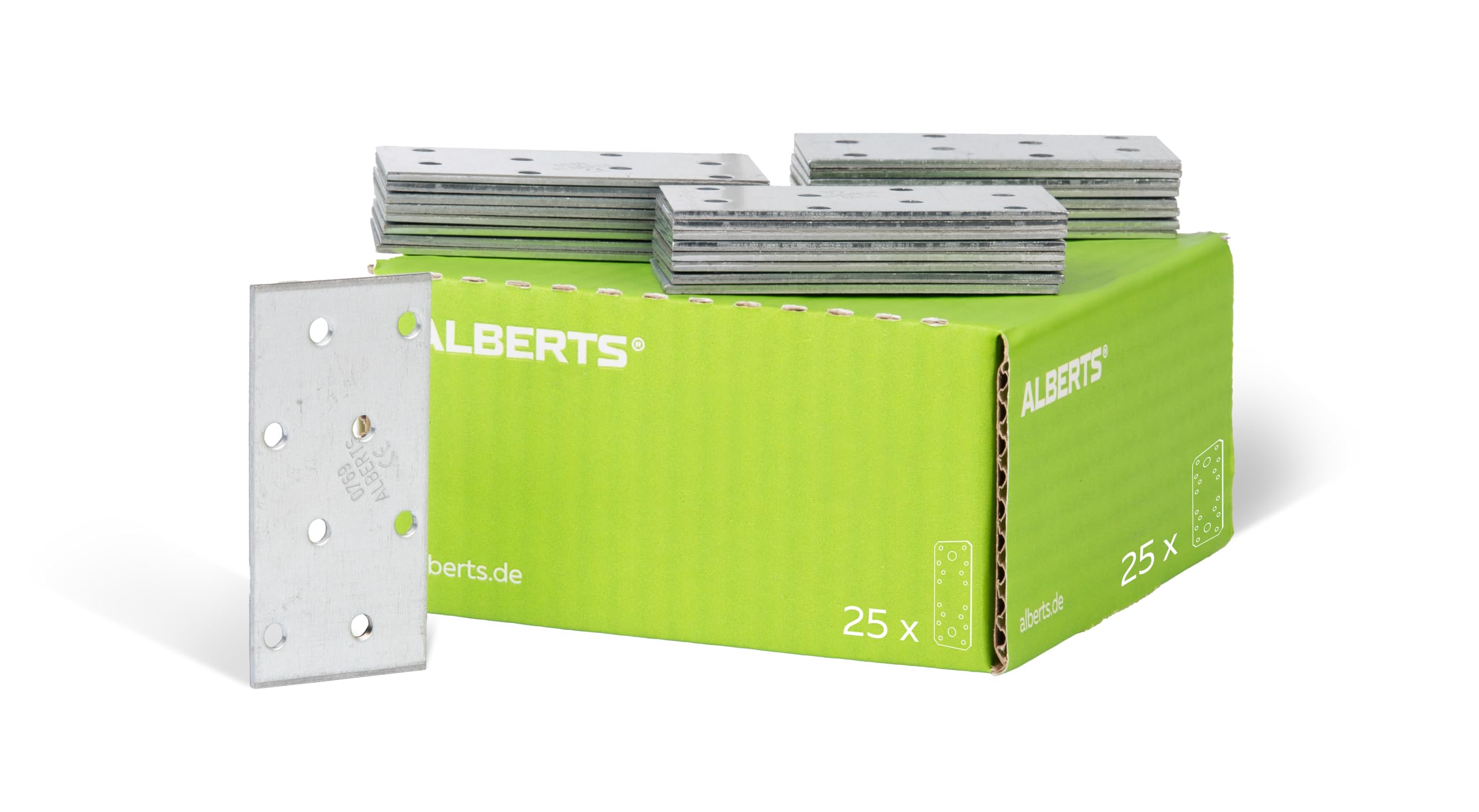 Flat Joint 80 x 40 mm / 25 STK. Oberflaeche: sendzimirverzinkt