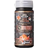 Ultra Fresh Apex Goldfish Color Boosting Crisps, Color Boosting Premium All Natural Ingredients Goldfish Fish Food, Slow Sinking, 1.76 oz