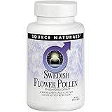 Source Naturals Swedish Flower Pollen Extract Supplement, Supports Prostate Function and Healthy Urine Flow - 45 Tablets