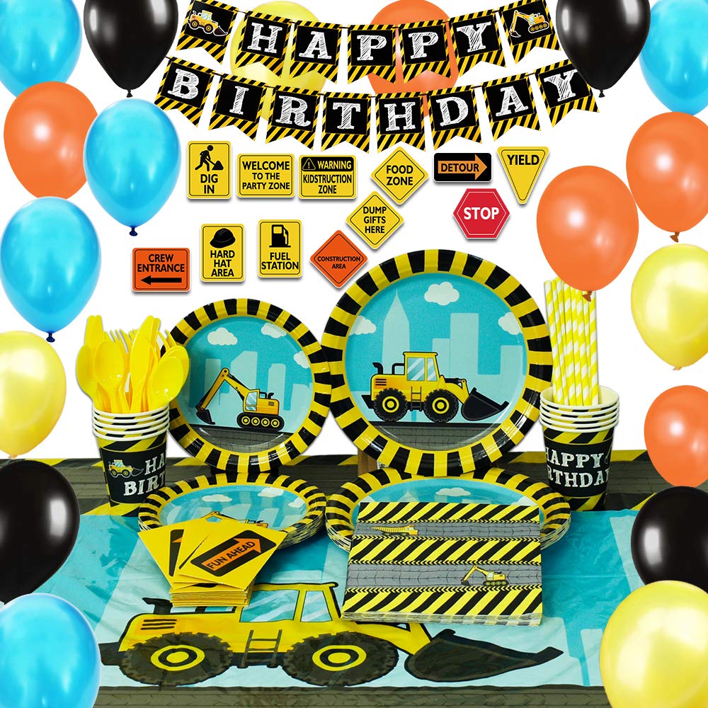 Wernnsai Construction Party Supplies Set Dump Truck Party