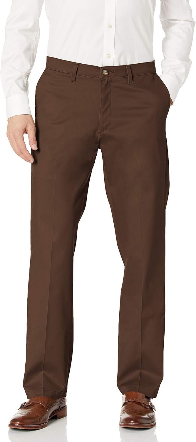LEE Men's Total Freedom Stretch Relaxed Fit Flat Front Pant