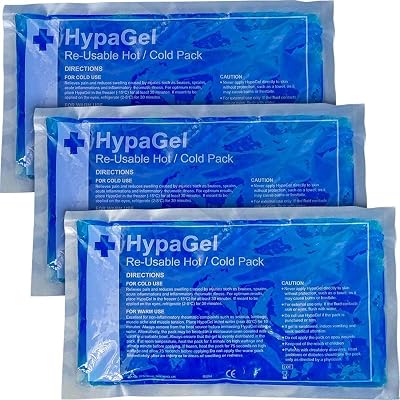 Safety First Aid Group HypaGel Standard Hot/Cold Pack 3 Pack Reusable