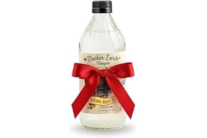 MOTHER EARTH VINEGAR Mother Earth, Organic Vinegar with The Mother, Raw, Unpasteurized, Unfiltered - White Vinegar, Apple Cider Vinegar, (White Vinegar, 16 Fl Oz (Pack of 1))