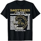 Sagittarius Facts Zodiac Sign T-Shirt T-Shirt