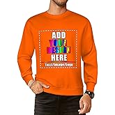 Bmfgzhg Custom Sweatshirt with Your Image Personalized Crewneck Sweatshirts Hoodie for Women Men Gift, Front & Back Printed