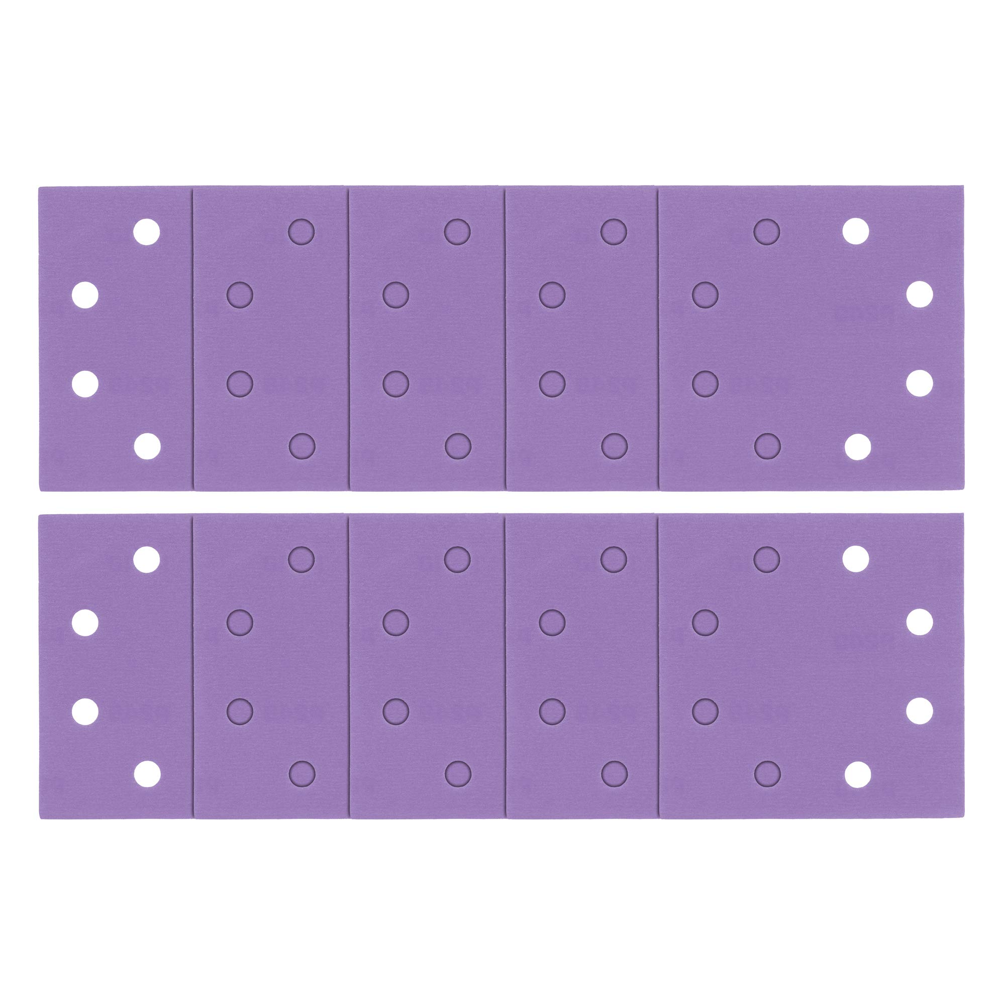 Trend Aluminium Oxide 1/4 Sheet 114 x 110mm 240 Grit Sanding Sheets, AB/QTR/240A, Pack of 10