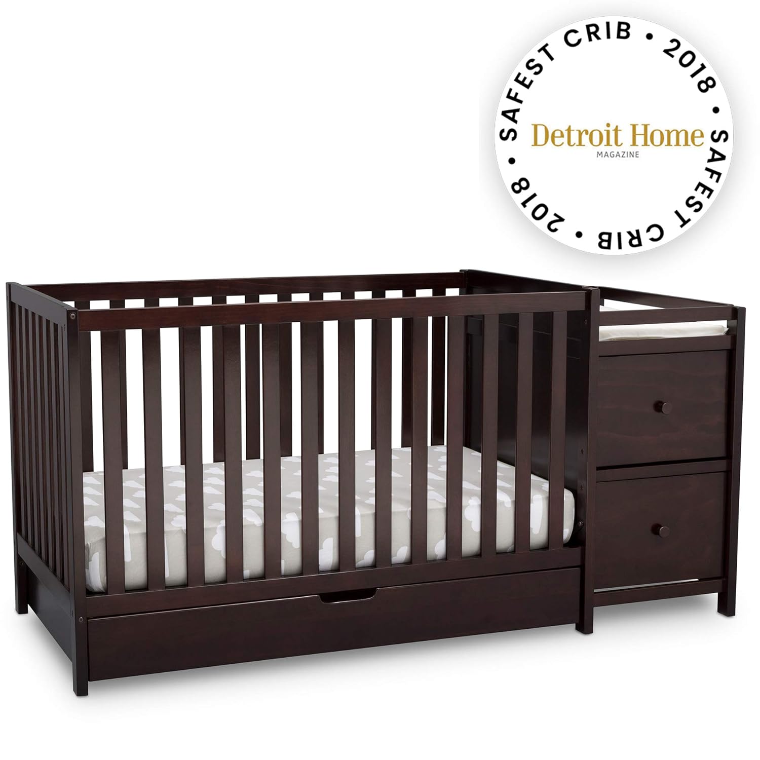Best delta crib dark chocolate changing table