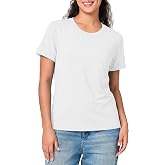 BAMBOO COOL Womens Summer Tops Short Sleeve Tshirts Basic Tees | Soft Breathable, Fresh All Day, Lightweight, Crew Neck, Daily Wear, Work Outings, 2026 Business Casual Outfits