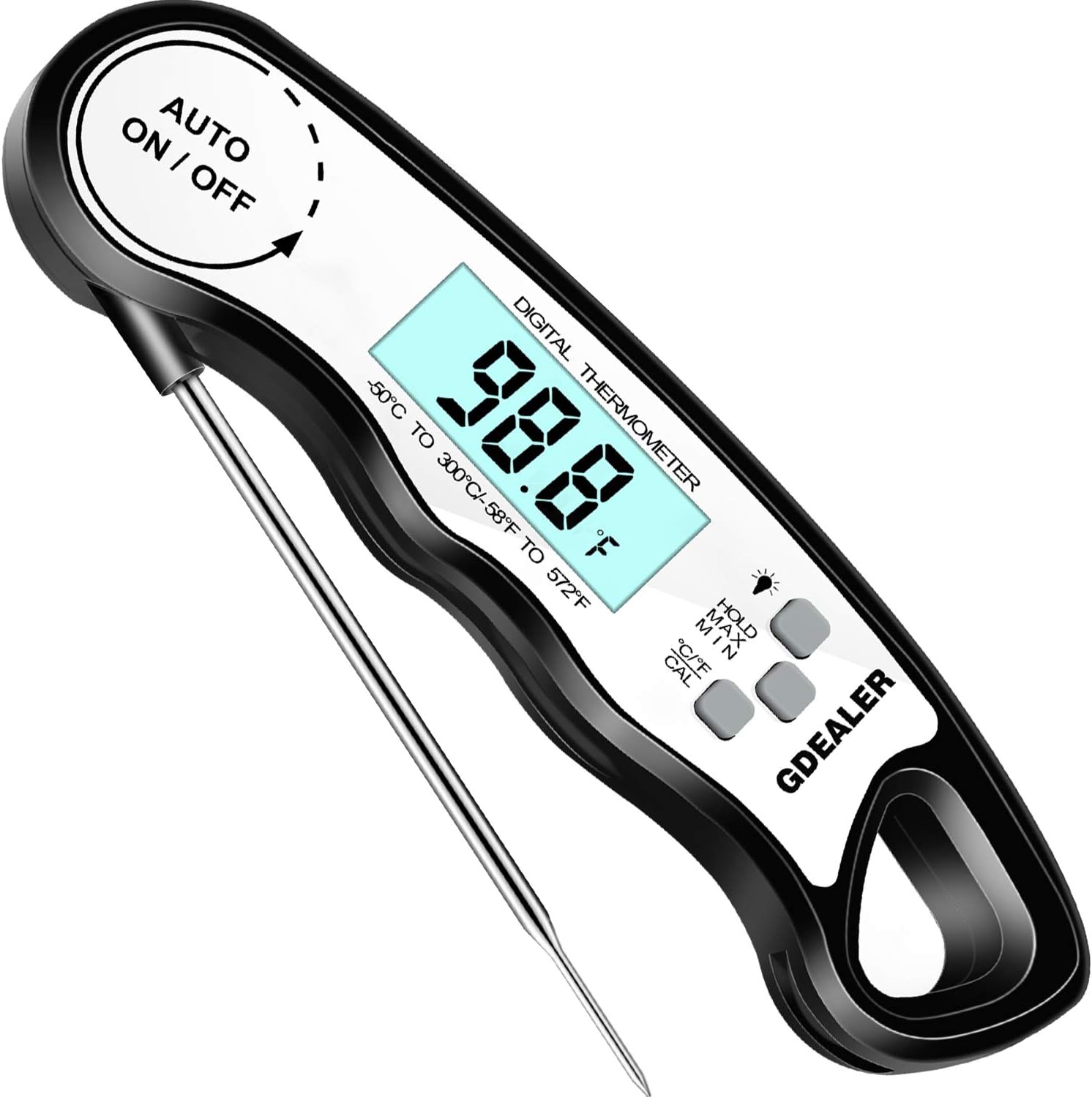 GDEALER DT6 Instant Read Meat Thermometer Waterproof Ultra Fast Digital Cooking