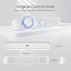 Redragon GS560 RGB Desktop Soundbar, 2.0 Channel