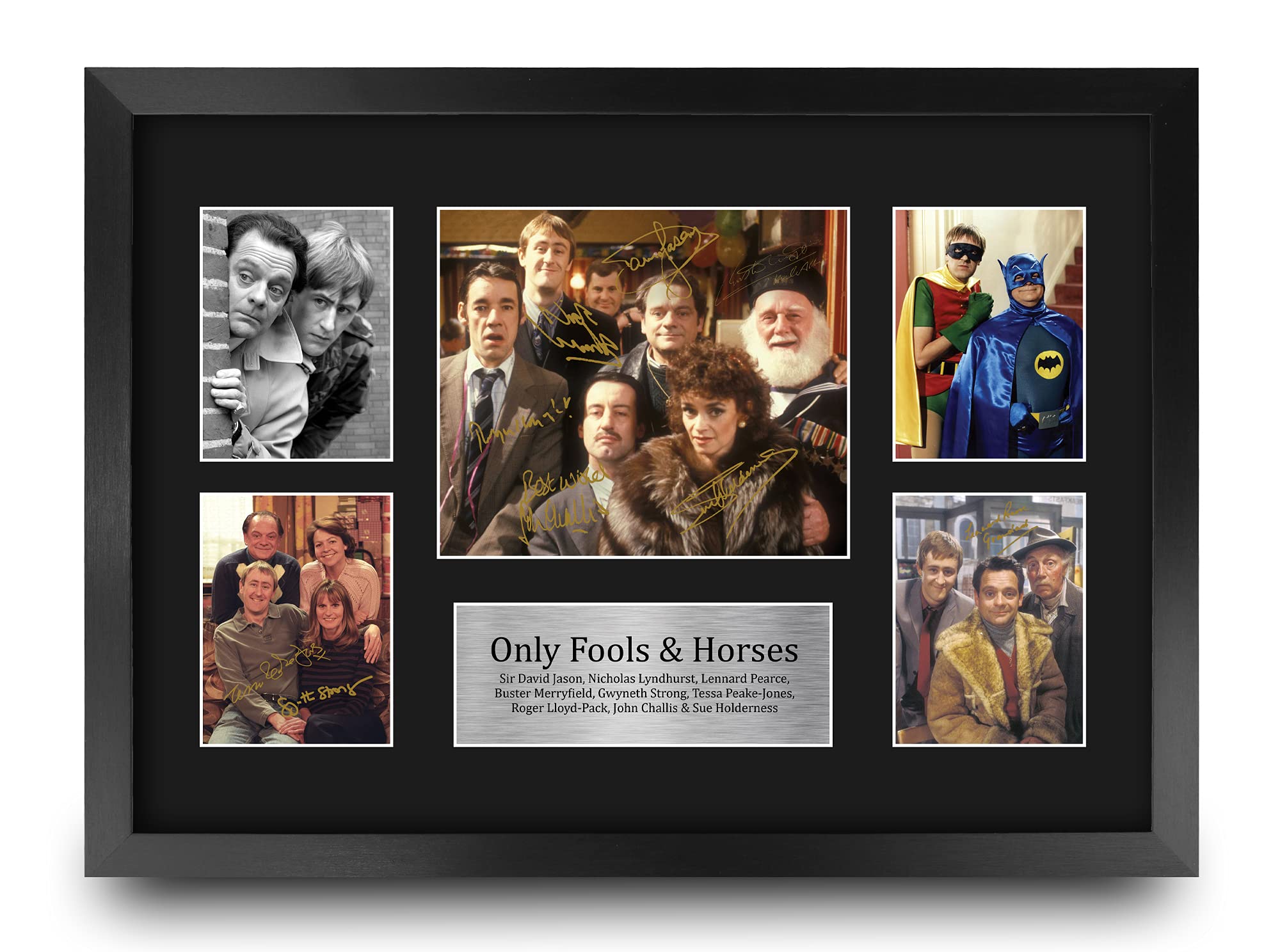 HWC Trading FR A3 Only Fools & Horses Gifts Printed Signed Autograph Picture for TV Memorabilia Fans - A3 Framed