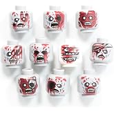 BrickTactical Zombie Gore Head Pack for Minifigs