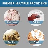 BellaHills Waterproof Sofa Cover Protector for 3 Cushion Couch - Taupe view 5